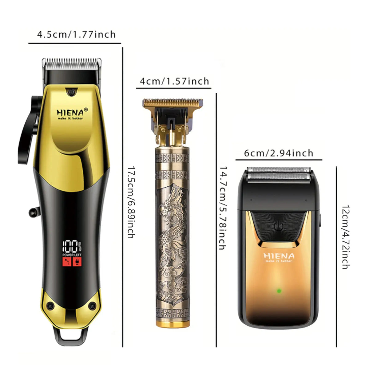 Professional Blonde Hair Clipper & Trimmer Kit